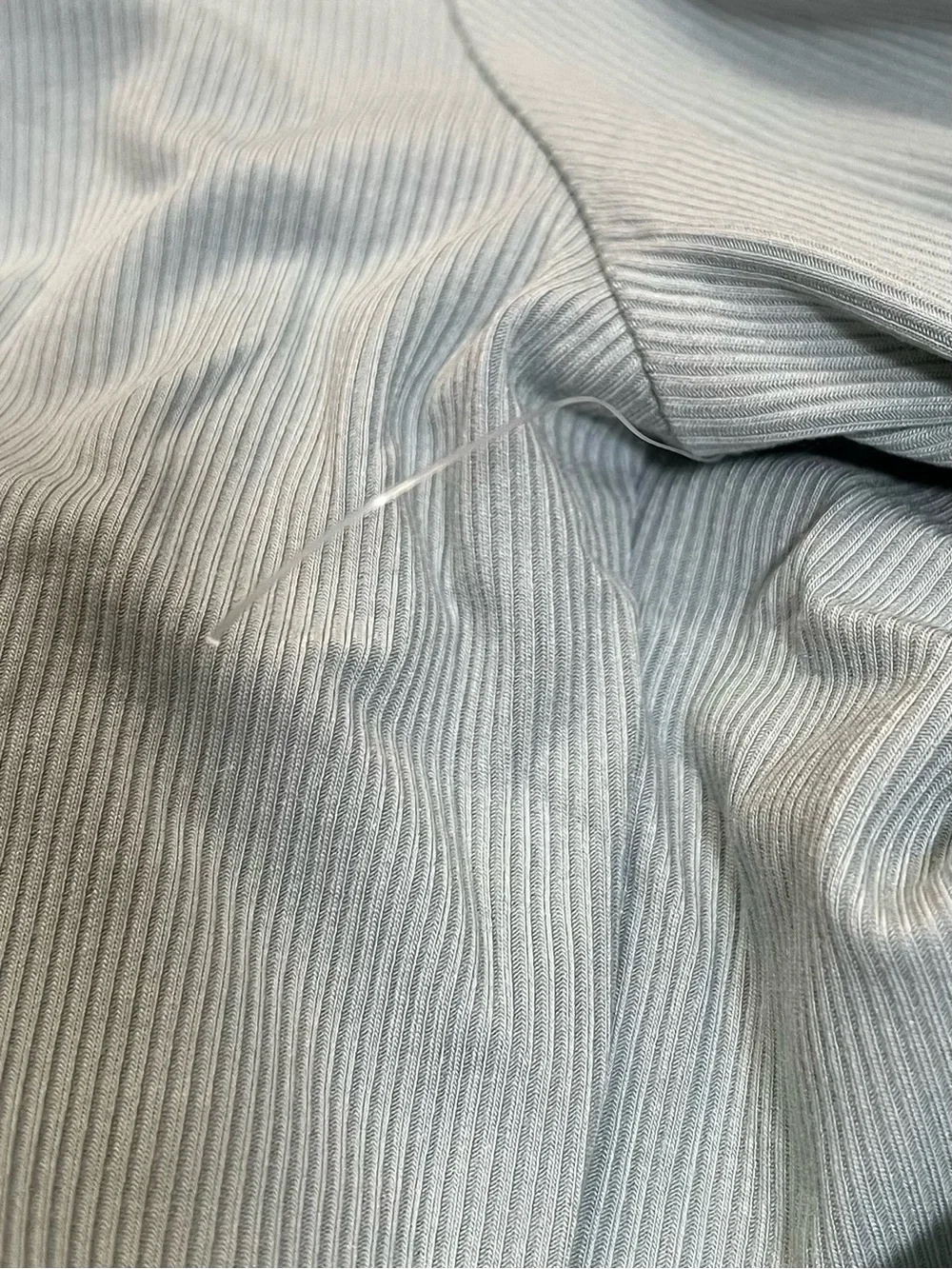 Athleta Seafoam Green Signature Rib Square Neck Long Sleeve Top S - Picture 5 of 6